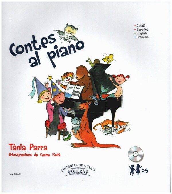 Contes al piano (+CD)  para piano (cat,sp,en,fr)  