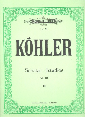 Sonatas-Estudios Op.165 Vol.3 (20 al 26)  para piano  