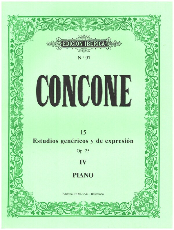 15 Estudios genéricos y de expresiónexpresivos Op.25  para piano  