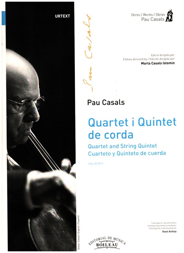 Quarterto y Quintetos de Cuerda  para quintetos cuerda  partitura y particellas