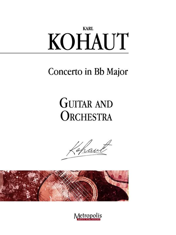 Kohaut, Karl&nbsp;&nbsp;Concerto B-Dur (Partituur)&nbsp;&nbsp;Guitar/Orchestra