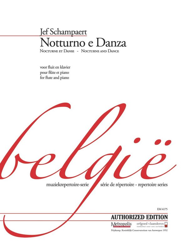 Schampaert, Jef&nbsp;&nbsp;Notturno e Danza&nbsp;&nbsp;Fl/Piano