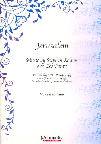 Jerusalem&nbsp;&nbsp;for voice and piano (en/frz/nl)&nbsp;&nbsp;