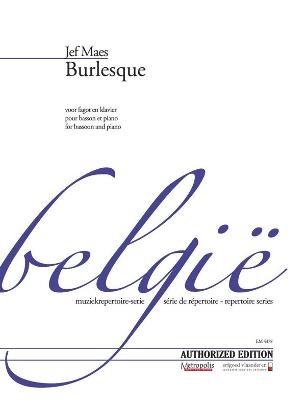 Maes, Jef&nbsp;&nbsp;Burlesque&nbsp;&nbsp;Bsn/Piano