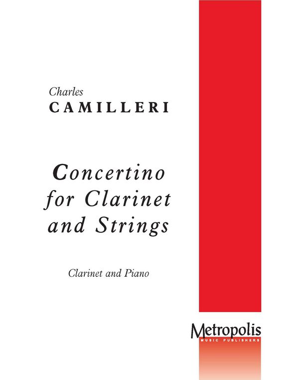 Concertino for Clarinet and Strings  for clarinet and piano  
