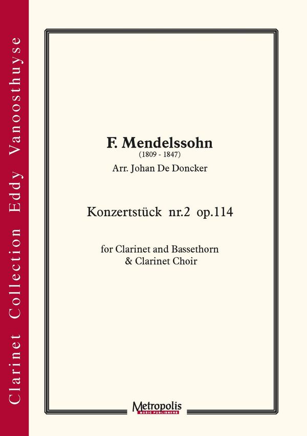 Konzertstück Nr.2&nbsp;&nbsp;for clarient and bassethorn and clarinet choir&nbsp;&nbsp;score and parts