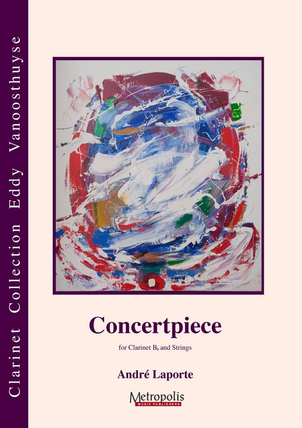 Laporte, André&nbsp;&nbsp;Concertpiece for Clarinet and strings - Score & Parts&nbsp;&nbsp;Cl/Strings