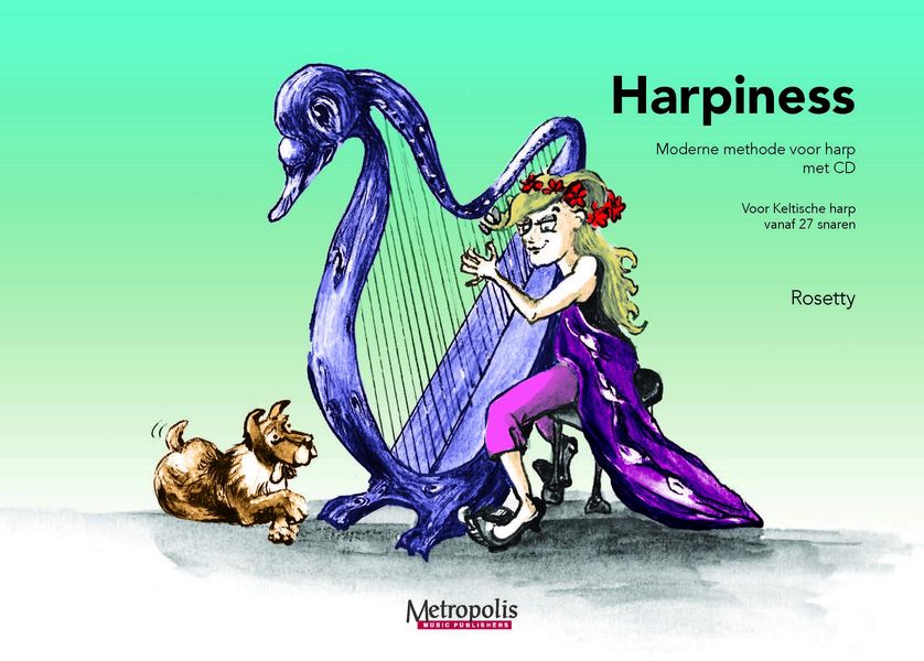 Verwoerdt, Rosetty, Harpiness&nbsp;&nbsp;Harp&nbsp;&nbsp;(Dutch Version) Method for Harp