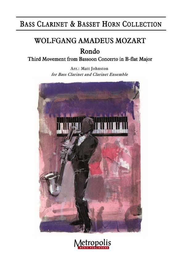 Mozart, Wolfgang Amadeus, Rondo - Third Movement from Bassoon Concerto&nbsp;&nbsp;Bass Clarinet and Clarinet Choir&nbsp;&nbsp;