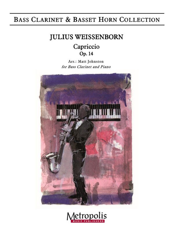 Weissenborn, Julius, Capriccio, Op. 14&nbsp;&nbsp;Bass Clarinet and Piano&nbsp;&nbsp;