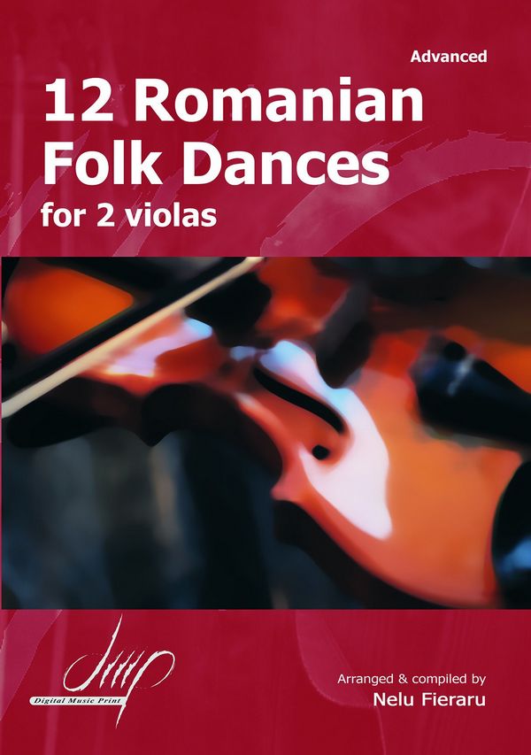 12 Romanian Folk Dances  for 2 violas  score