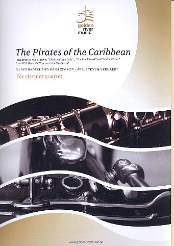 Pirates of the Caribbean  für 4 Klarinetten  Partitur und Stimmen