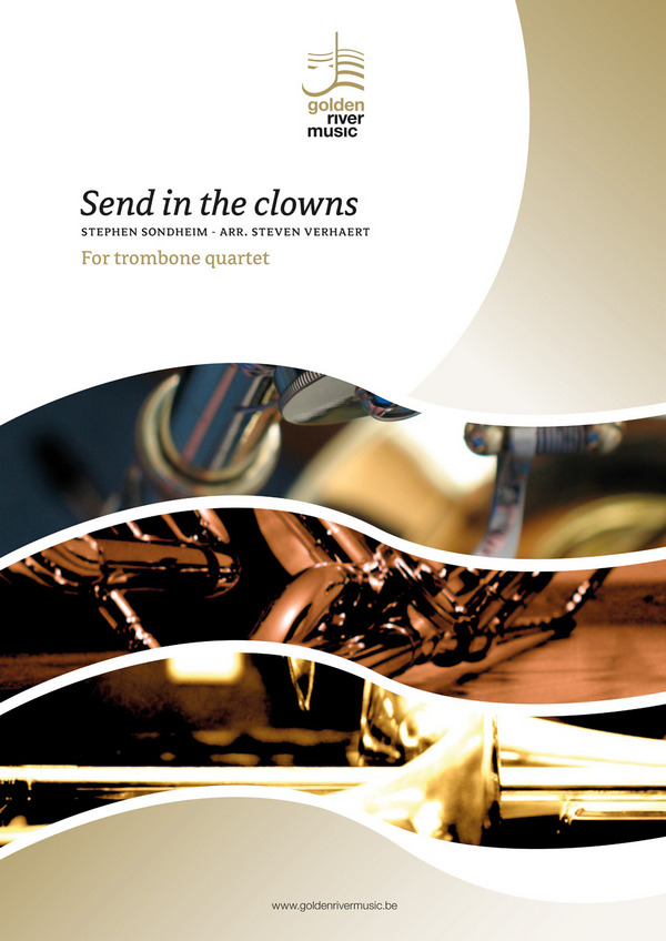 Send in the clowns  for trombone quartet  score and parts