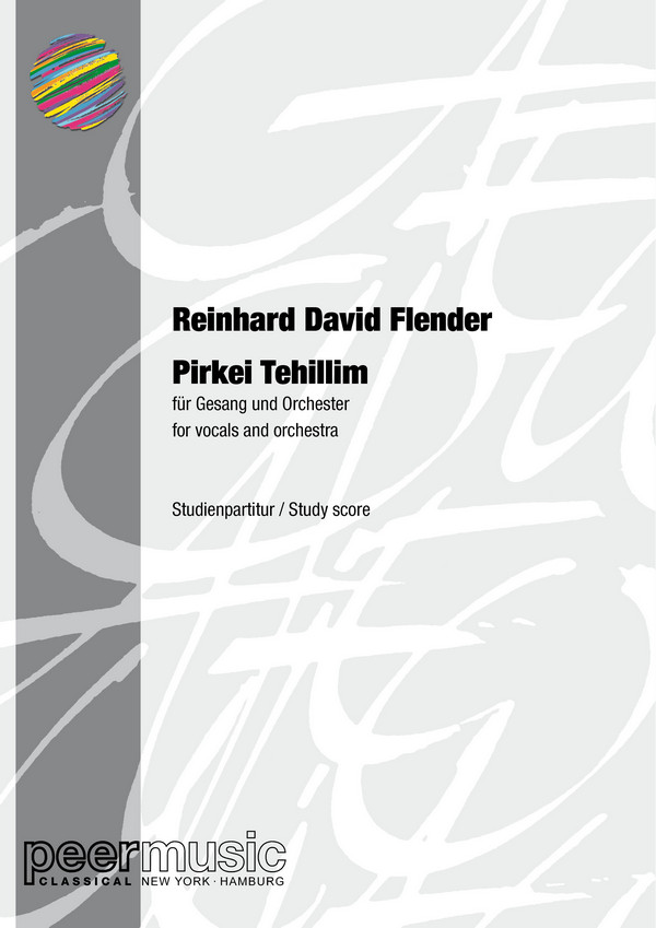 Pirkei Tehillim  für Gesang (Mezzo) und Orchester  Studienpartitur