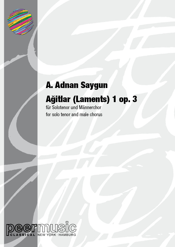 Agitlar 1 op.3  for solo tenor and male chorus  score