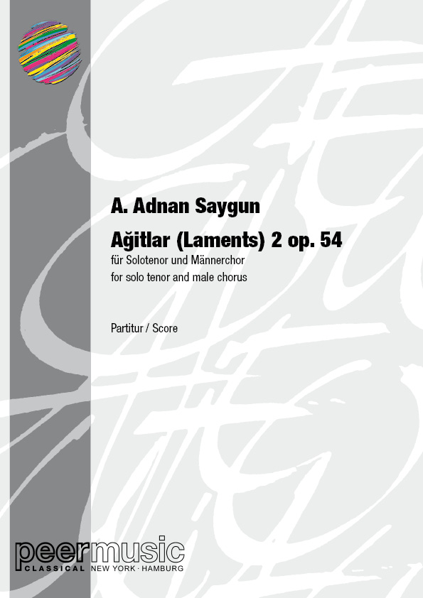 Agitlar 2 op.54  for solo tenor and male chorus  score