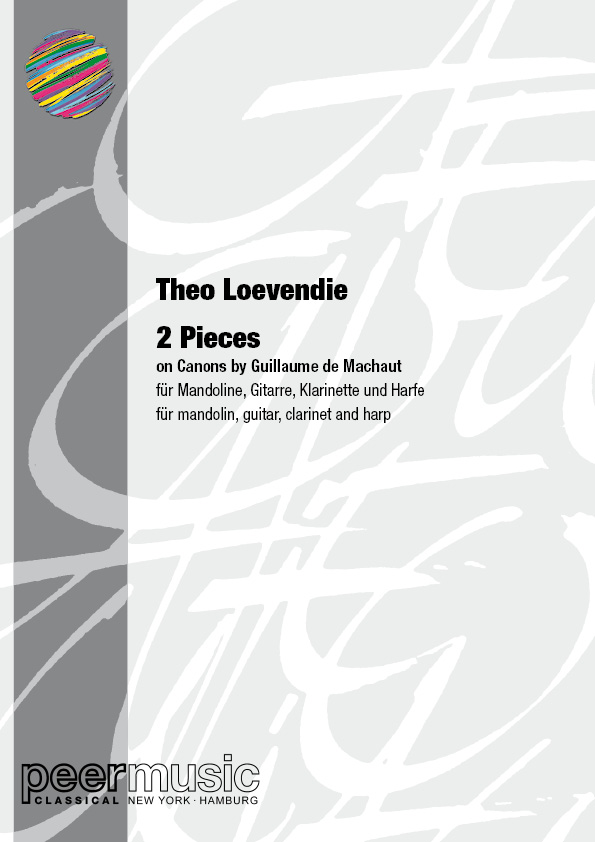 2 Pieces on Cnons by G. de Machaut  für Mandoline, Gitarre, Klarinette und Harfe  