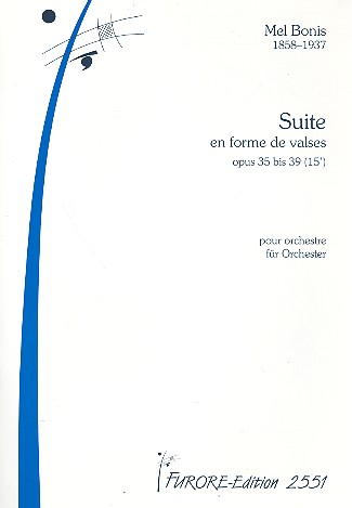 Suite en forme de valses op.35 bis 39&nbsp;&nbsp;für Orchester&nbsp;&nbsp;Partitur
