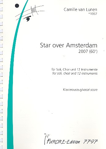 Star over Amsterdam für Soli,  gem Chor und 12 Instrumente  Klavierauszug (en)