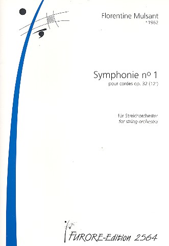 Sinfonie Nr.1 op.32 für Streichorchester  Partitur und Stimmen  