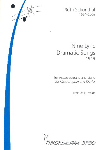 9 lyric dramatic Songs für Mezzosopran  und Klavier  