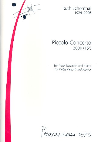 Piccolo Concerto  für Flöte, Posaune, Klavier  Partitur