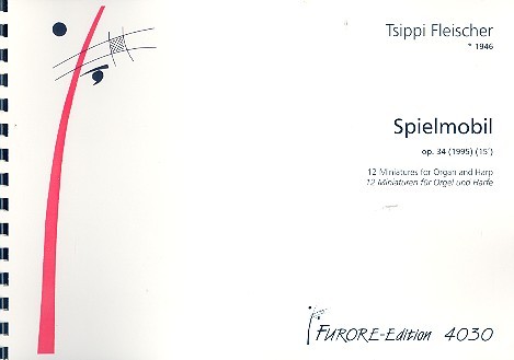 Spielmobil op. 34  für Orgel und Harfe  Partitur