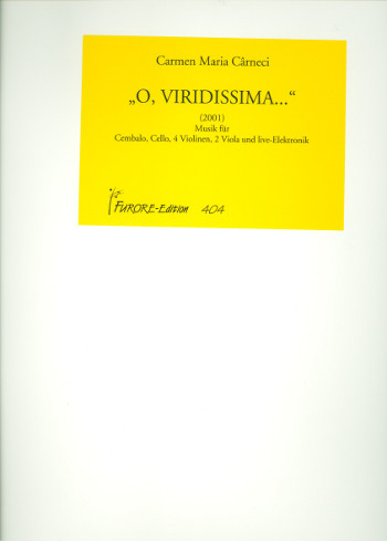 O viridissima für Ensemble  Partitur  