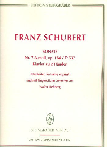 Sonate a-Moll Nr.7 D537 op.164  für Klavier  