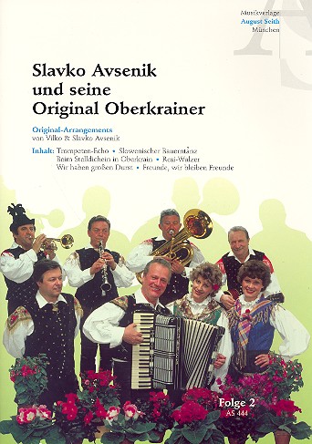 Slavko Avsenik und seine Original Oberkrainer Band 2  für Gesang, Akkordeon, Klarinette, Trompete, Bariton, Gitarre und Bass  Stimmen