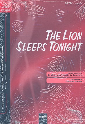 The Lion sleeps tonight für gem Chor  a cappella  Partitur