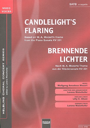 Candlelight's Flaring&nbsp;&nbsp;für gem Chor a cappella&nbsp;&nbsp;Partitur (dt/en)