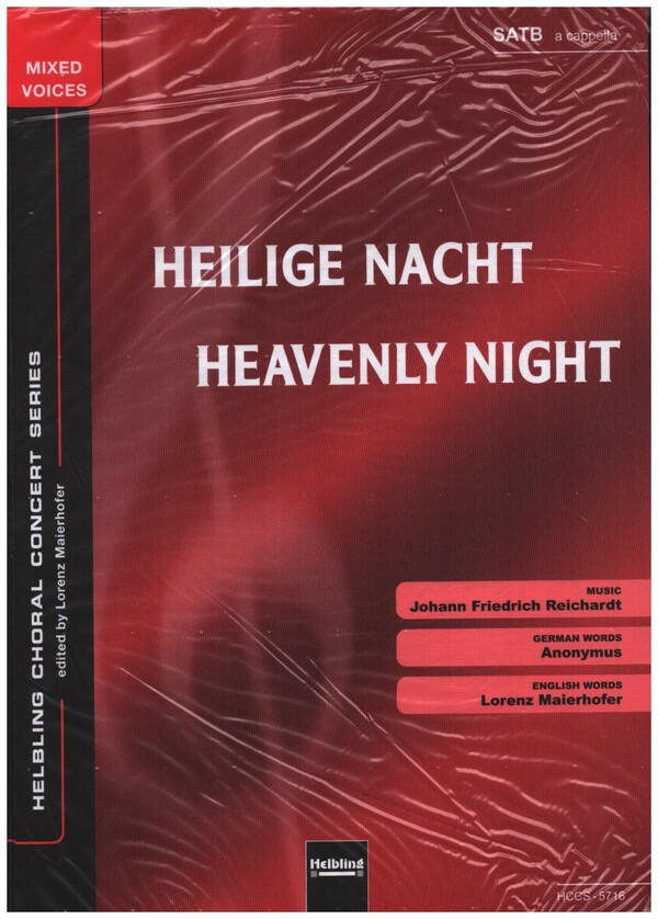 Heilige Nacht / Heavenly Night&nbsp;&nbsp;für gem Chor a cappella&nbsp;&nbsp;Chorpartitur (dt/en)