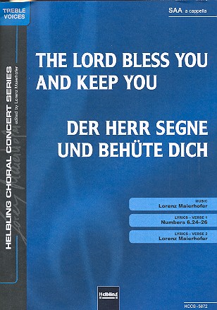 The Lord bless You and keep You&nbsp;&nbsp;für Fraauenchor a cappella&nbsp;&nbsp;Partitur