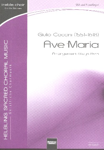 Ave Maria  für Frauenchor und Klavier (Orgel)  Partitur