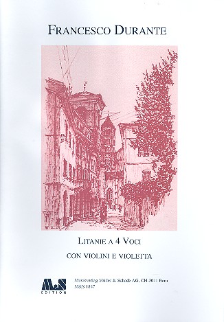 Litanie à 4 voci von violini e violetta&nbsp;&nbsp;für gem Chor und Streicher&nbsp;&nbsp;Partitur
