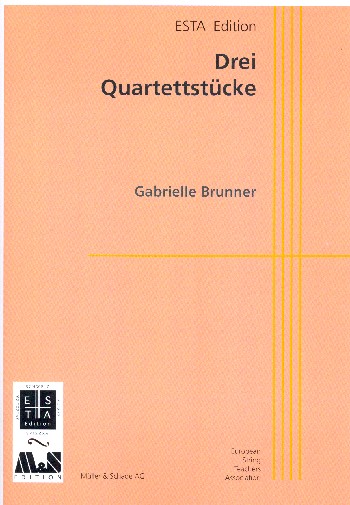 3 Quartettstücke  für 2 Violinen, Viola und Violoncello  Partitur und Stimmen