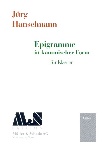 Epigramme in kanonischer Form  für Klavier  