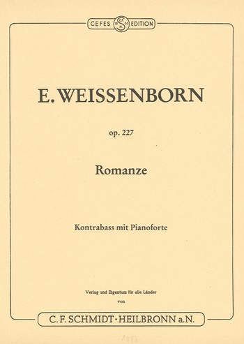 Romanze op.227  für Kontrabass und Klavier  