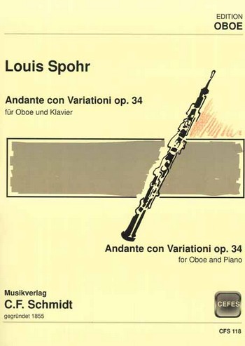 Andante con Variazioni op. 34  für Oboe und Klavier  