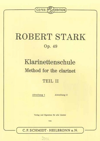 Schule Teil 2 Abteilung 1  für Klarinette  