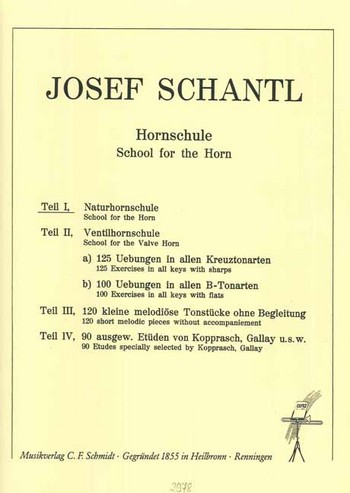 Schule Band 1&nbsp;&nbsp;für Naturhorn&nbsp;&nbsp;