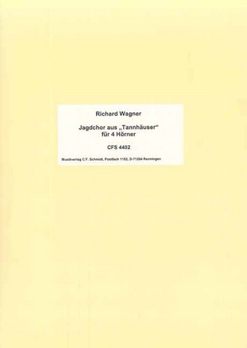 Jagdchor  für 4 Hörner  Stimmen