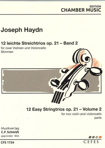 12 Streichtrios op.21 Band 2 (Nr.7-12)  für 2 Violinen und Violoncello  Stimmen