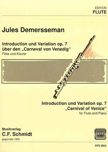 Introdution und Variationen über Karneval in Venedig op.7  für Flöte und Klavier  