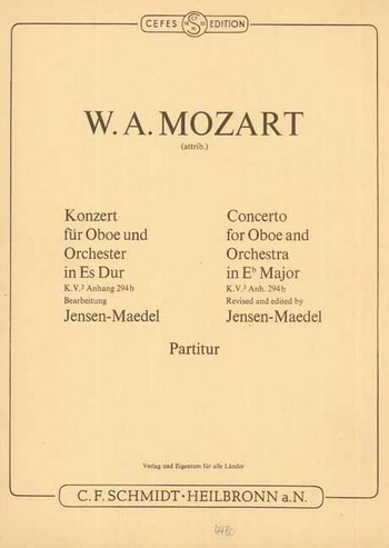 CFS4480 Konzert Es-Dur  für Oboe und Orchester  Partitur