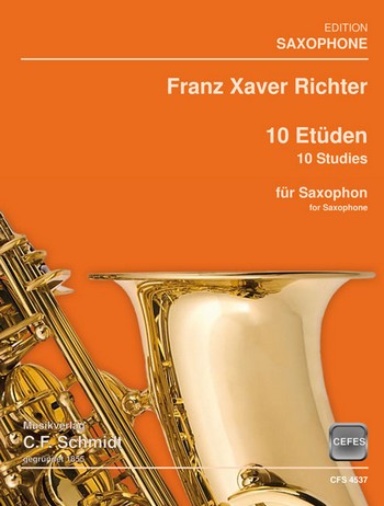 Franz Xaver Richter  10 Etüden  für Saxophon  Spielpartitur