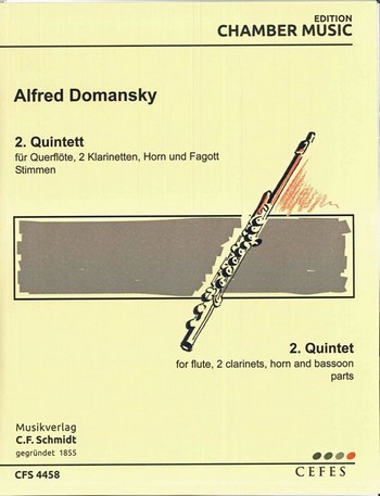 Alfred Domansky 2. Quintett  für Flöte, 2 Klarinetten, Horn, Fagott  Stimmen