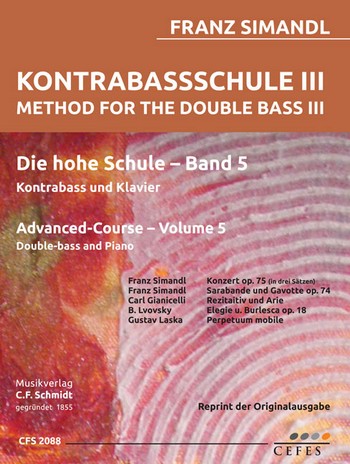 Die hohe Schule Band 5  für Kontrabass und Klavier  