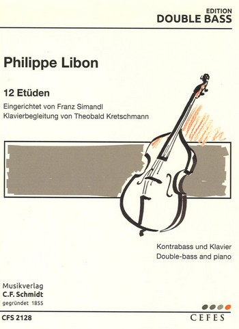 CFS2128  P.Libon, 12 Etüden :  Kontrabass und Klavier  